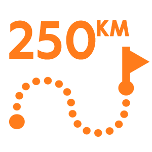 250 км